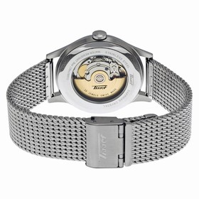 Tissot Visodate Black Dial Stainless Steel Mesh Watch T0194301105100