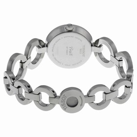 Tissot White Mother of Pearl Dial Diamond-set Stainless Steel Bangle Ladies Watch T0842101111601