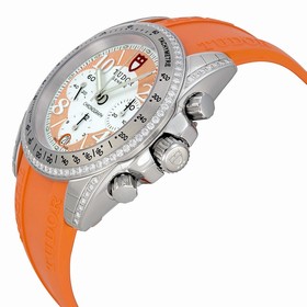 Tudor Chronograph Dial Diamond Orange Rubber Ladies Watch 20310-WOASORS