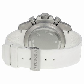 Tudor Chronograph Dial Diamond White Rubber Ladies Watch 20310-WBASWRS