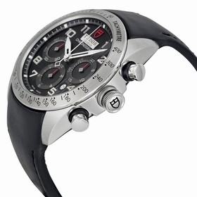 Tudor Fastrider Black Dial Chronograph Black Leather Men's Watch 42000-BKABKLS