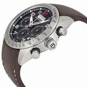 Tudor Fastrider Black Dial Chronograph Brown Leather Men's Watch 42000-BKABRLS