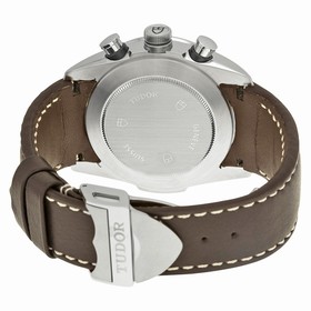Tudor Fastrider Black Dial Chronograph Brown Leather Men's Watch 42000-BKABRLS