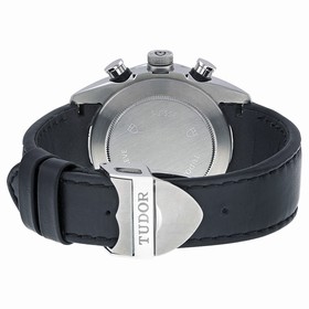 Tudor Fastrider Chronograph White Dial Black Leather Watch 42000-WSBKLS