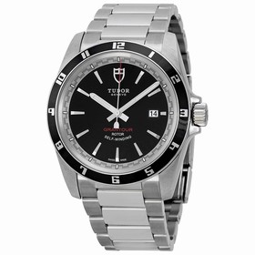 Tudor Grantour Black Dial Stainless Steel Men's Watch 20500N-BKSSS