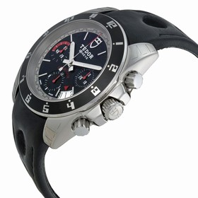 Tudor Grantour Chronograph Automatic Black Dial Steel Men's Watch 20350N-BKSLPL