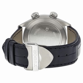 Tudor Heritage Advisor Cream Dial Black Leather Men's Watch 79620T-SVLS