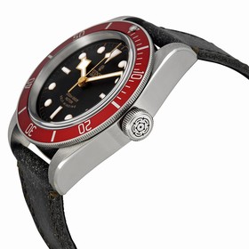 Tudor Heritage Black Bay Black Leather Men's Watch 79220R-BKLS