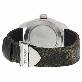 Tudor Heritage Black Bay Black Leather Men's Watch 79220R-BKLS