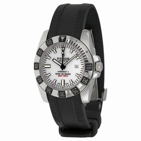 Tudor Hydronaut II White Dial Black Rubber Ladies Watch 24030-WSBKRS
