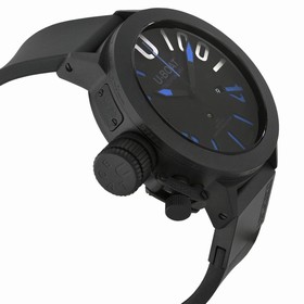 U Boat Classico Black Dial Black Rubber Men's Watch 7541