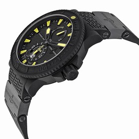 Ulysse Nardin Black Sea Black and Yellow Dial Black Rubber Men's Watch 263-92-3C-924