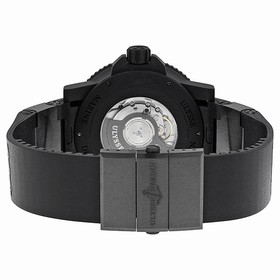Ulysse Nardin Black Sea Black and Yellow Dial Black Rubber Men's Watch 263-92-3C-924