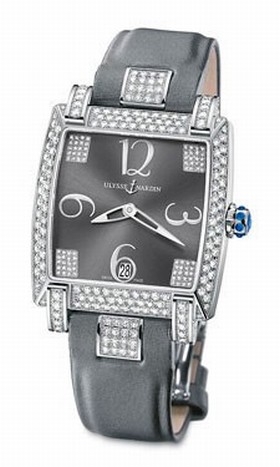 Ulysse Nardin Caprice Anthracite Grey Dial Satin Strap Automatic Ladies Watch 130-91AC-609