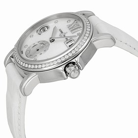 Ulysse Nardin Dual Big Time Automatic Mother of Pearl Dial White Leather Ladies Watch 243-22B-391