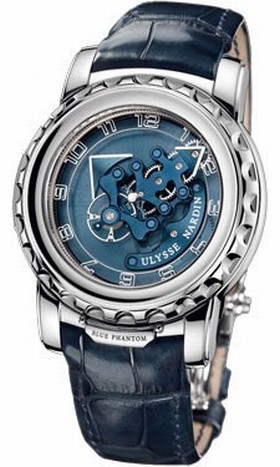 Ulysse Nardin Freak Blue Phantom Blue Dial Alligator Leather Automatic Men's Watch 020-81