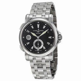 Ulysse Nardin GMT Big Date Black Dial Stainless Steel Men's Watch 243-55-7-92