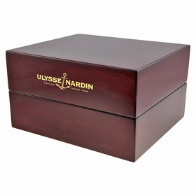 Ulysse Nardin GMT Dual Time Black Dial Alligator Leather Strap Automatic Men's Watch 246-55-32