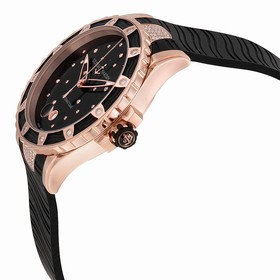 Ulysse Nardin Lady Diver 2014 Black Dial Black Rubber Ladies Watch 8156-180E-3C/22