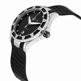 Ulysse Nardin Lady Diver Black Dial Black Rubber Ladies Watch 8153-180E-3-12