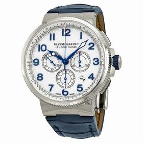 Ulysse Nardin Marine Chronograph White Dial Automatic Men's Watch 1503-150-60