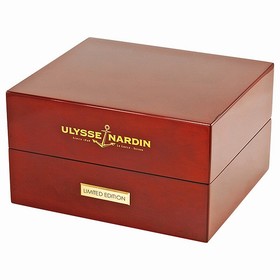 Ulysse Nardin Marine Chronometer Automatic Black Dial Black Leather Men's Watch 1183-122-42