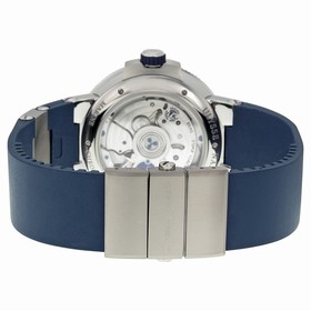 Ulysse Nardin Marine Chronometer Automatic Blue Dial Blue Rubber Men's Watch 1183-126-3-43