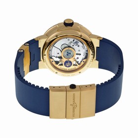 Ulysse Nardin Marine Chronometer Blue Dial 18kt Rose Gold Men's Watch 1186-126-3-43