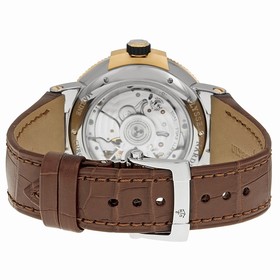 Ulysse Nardin Marine Chronometer Silver Dial Brown Leather Men's Watch 1185-122-41