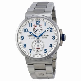 Ulysse Nardin Marine Chronometer White Dial Stainless Steel Men's Watch 1183-126-7M-60