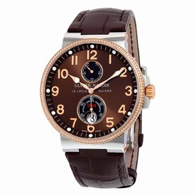 Ulysse Nardin Maxi Marine Brown Dial Diamond Automatic Men's Watch 265-66-BROWN
