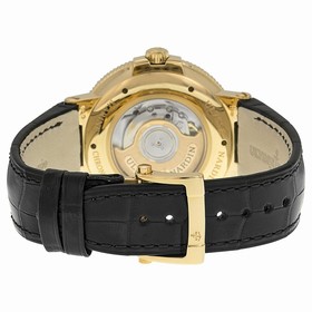 Ulysse Nardin Maxi Marine Chronometer Black Dial 18kt Rose Gold Leather Men's Watch 266-67-42