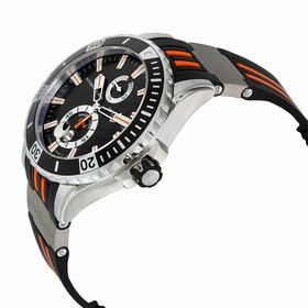 Ulysse Nardin Maxi Marine Diver Automatic Black Dial Black Rubber Men's Watch 263-10-3-952