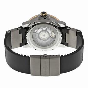 Ulysse Nardin Maxi Marine Diver Silver Dial Titanium Rose Gold Men's Watch 265-90-3T-91