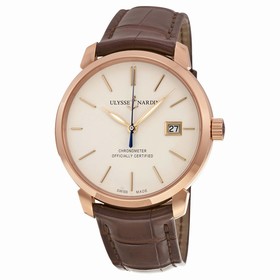 Ulysse Nardin San Marco Classico Ivory Dial 18kt Rose Gold Men's Watch 8156-111-2-91