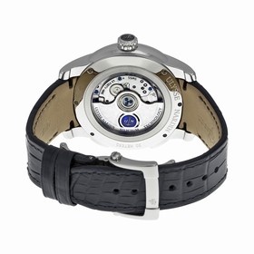 Ulysse Nardin GMT Dual Time Automatic Silver Dial Black Leather Men's Watch 3343126-91