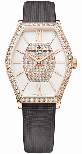 Vacheron Constantin Malte Silver Diamond Pave Dial Ladies Watch 25530000R-9802