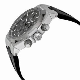 Vacheron Constantin Overseas Chronograph Anthracite Dial Black Leather Men's Watch 49150000W9501