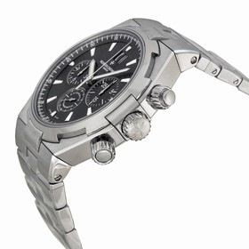 Vacheron Constantin Overseas Chronograph Black Dial Stainless Steel Automatic Men's Watch 49150B01A-9097