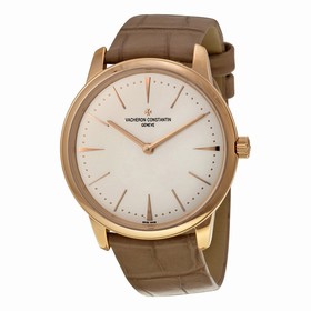 Vacheron Constantin Patrimony Contemporaine Automatic Silver White Dial Dark Grey Leather Ladies Watch 81530000R-9682