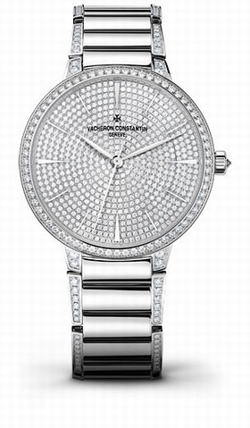 Vacheron Constantin Patrimony Pave Dial Ladies Watch 86615/CA2G-9838