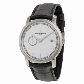 Vacheron Constantin Traditionelle Automatic Silver Dial Black Leather Men's Watch 87172000G-9301