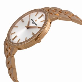 Vacheron Constantin Traditionnelle Manual Wind Silver Dial 18kt Rose Gold Men's Watch 81577V01R-9271