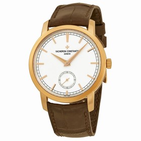 Vacheron Constantin Traditionnelle Manual Wind Silver Dial Brown Leather Men's Watch 82172000R-9382