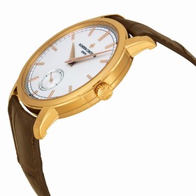 Vacheron Constantin Traditionnelle Manual Wind Silver Dial Brown Leather Men's Watch 82172000R-9382