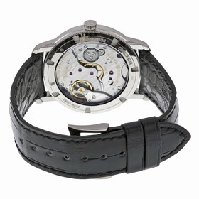 Vacheron Constantin Traditionnelle Silver Dial Black Leather Men's Watch 82172000G-9383