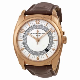 Vacheron Quai De L'ile Silver Dial Brown Leather Men's Watch 86050000R-I0P29