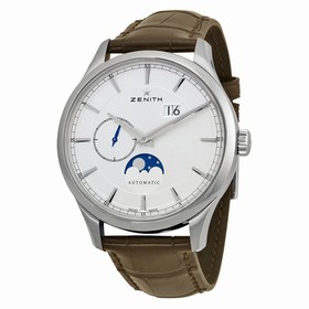 Zenith Captain Moonphase Silver Dial Automatic Men's Watch 03214369101C498