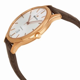 Zenith Captain Port Royal Silver Dial Brown Alligator Men's Watch 182020300101C498