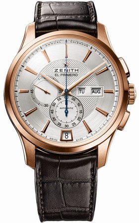 Zenith Captain Winsor Chronograph Silver Dial Brown Leather Men's Watch 18.2070.4054/02.C711